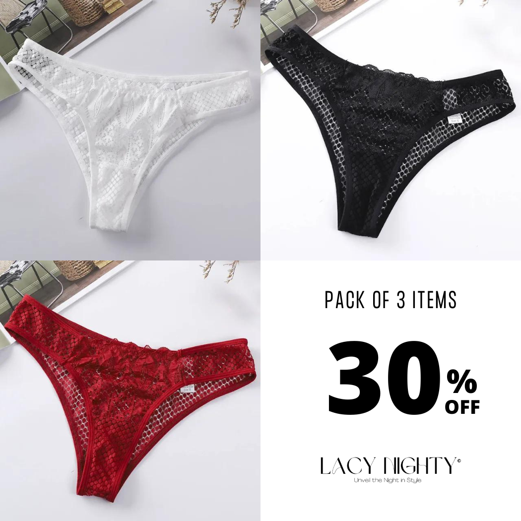 LacyNighty™ Velvet Touch Thong