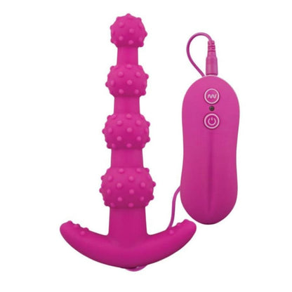 LacyNighty™ Beaded and Dotted Silicone Anal Toy 5.71" Long