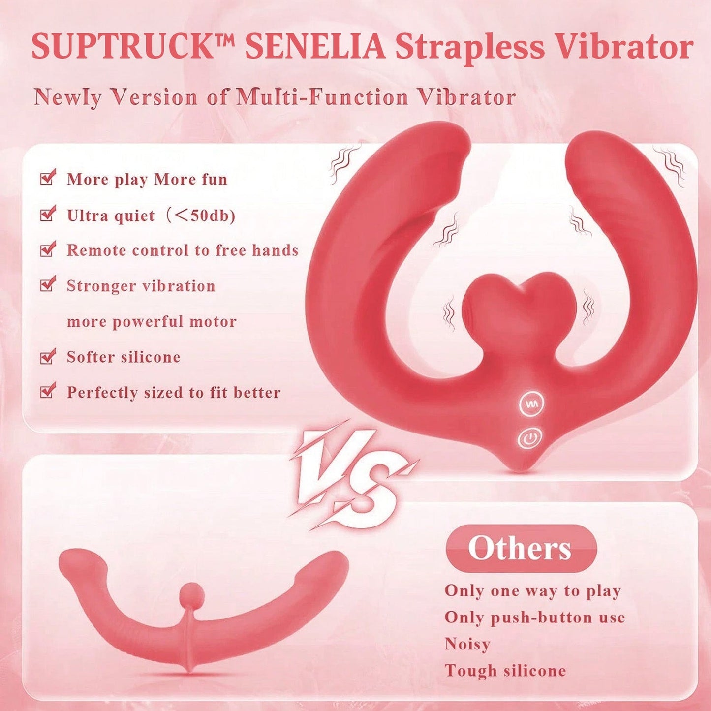 💥 2025 Limited 70% ️OFF 💦 SUPTRUCK™ SENELIA Strapless Vibrator Hemiras
