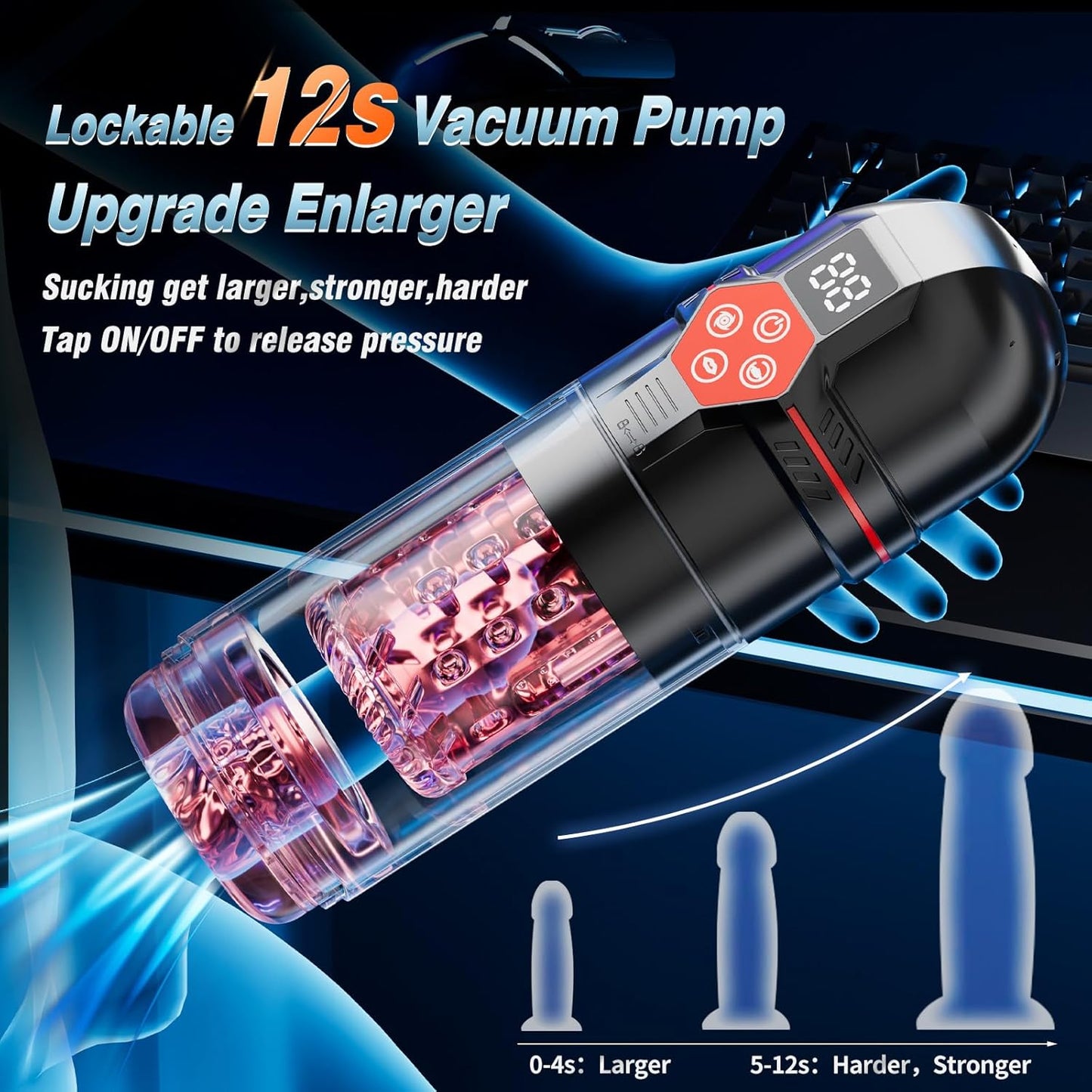 🔥 SUPTRUCK™ Titan Surge Male Masturbator 🔥 Automatic Men Toys LCD Pumps & Enlargers CertifiCure Store