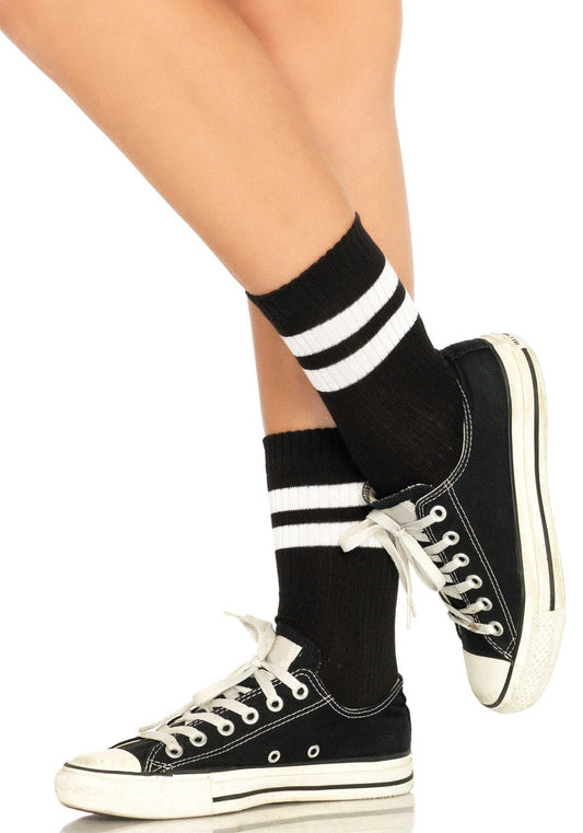 LacyNighty™ Athletic Striped Anklet Socks