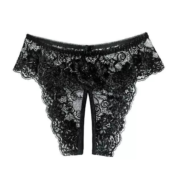 Crotchless Lace Panties - 6 Pack