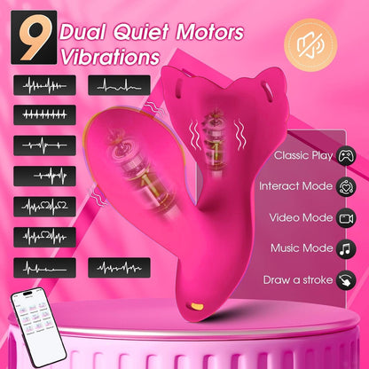 💥 2025 Limited 💦 VibraHug Suptruck™ Wearable Vibrator X9 📱 Pulse Panty Global Control & 9 Modes Hemiras