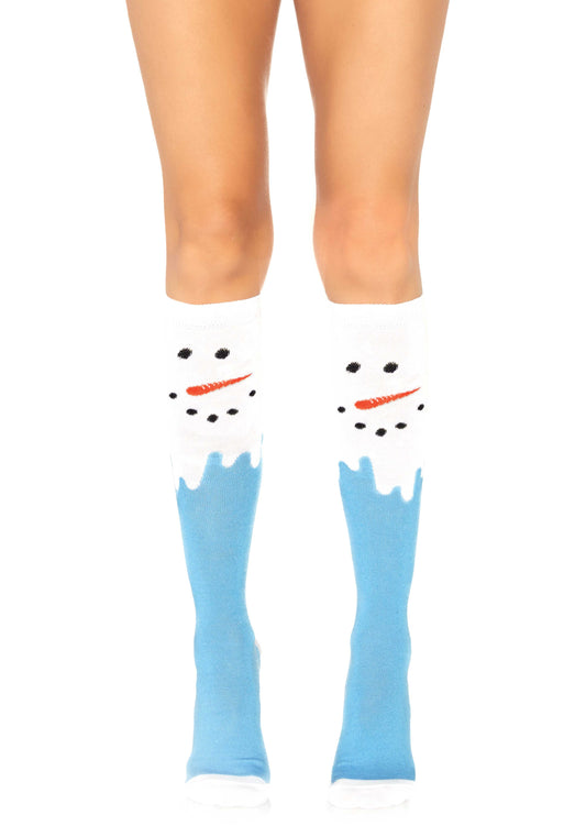 LacyNighty™ Snow Man Knee-High Socks