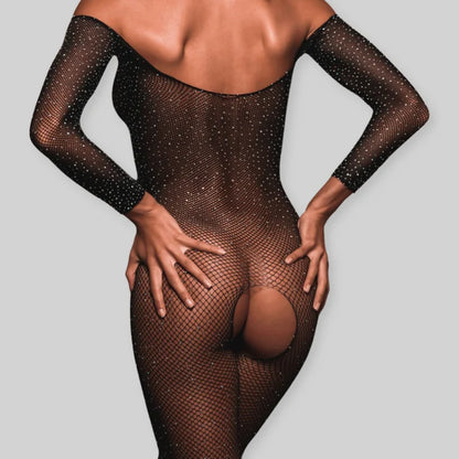 LacyNighty™ Shine Bodystocking