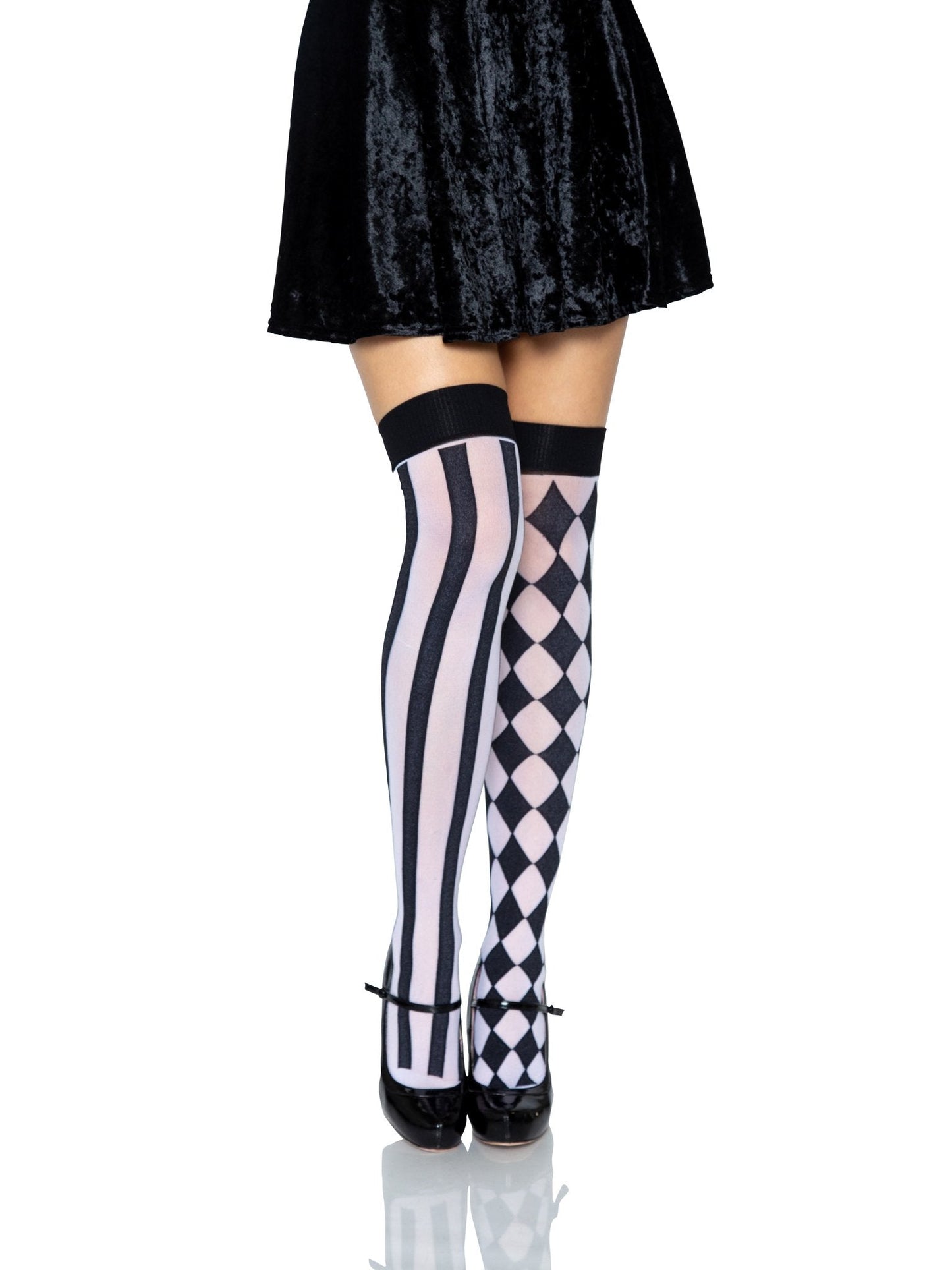 LacyNighty™ Harlequin Thigh Highs