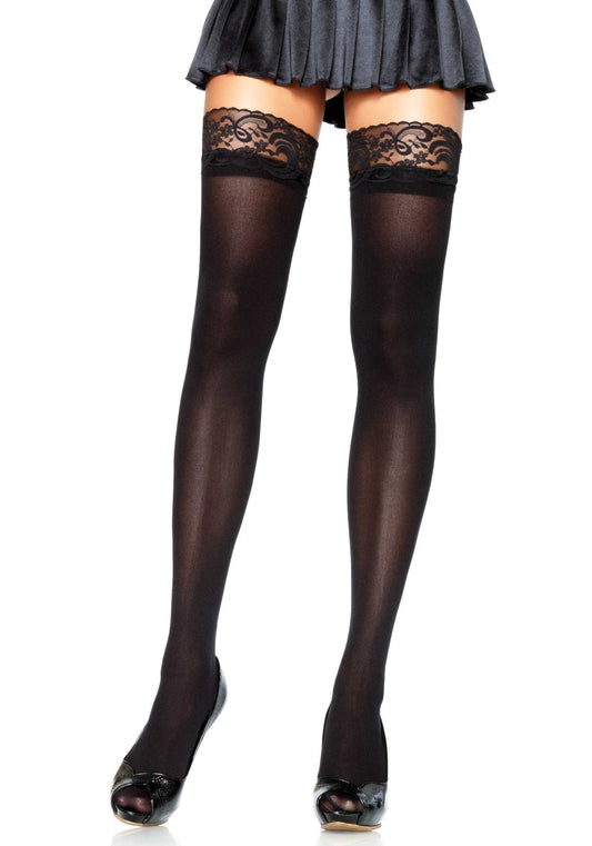 LacyNighty™ Thigh High with Lace Top