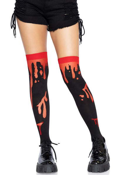 LacyNighty™ Splatter Thigh Highs