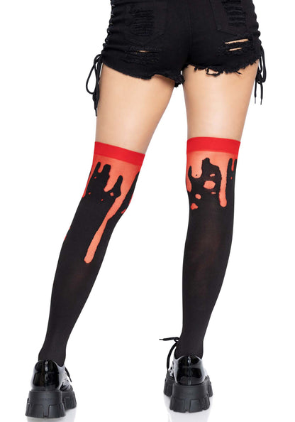 LacyNighty™ Splatter Thigh Highs