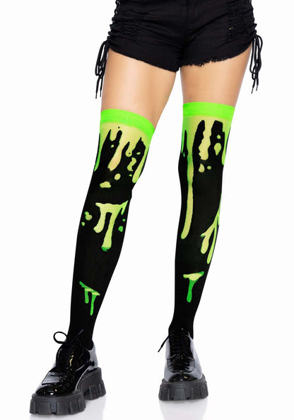 LacyNighty™ Splatter Thigh Highs