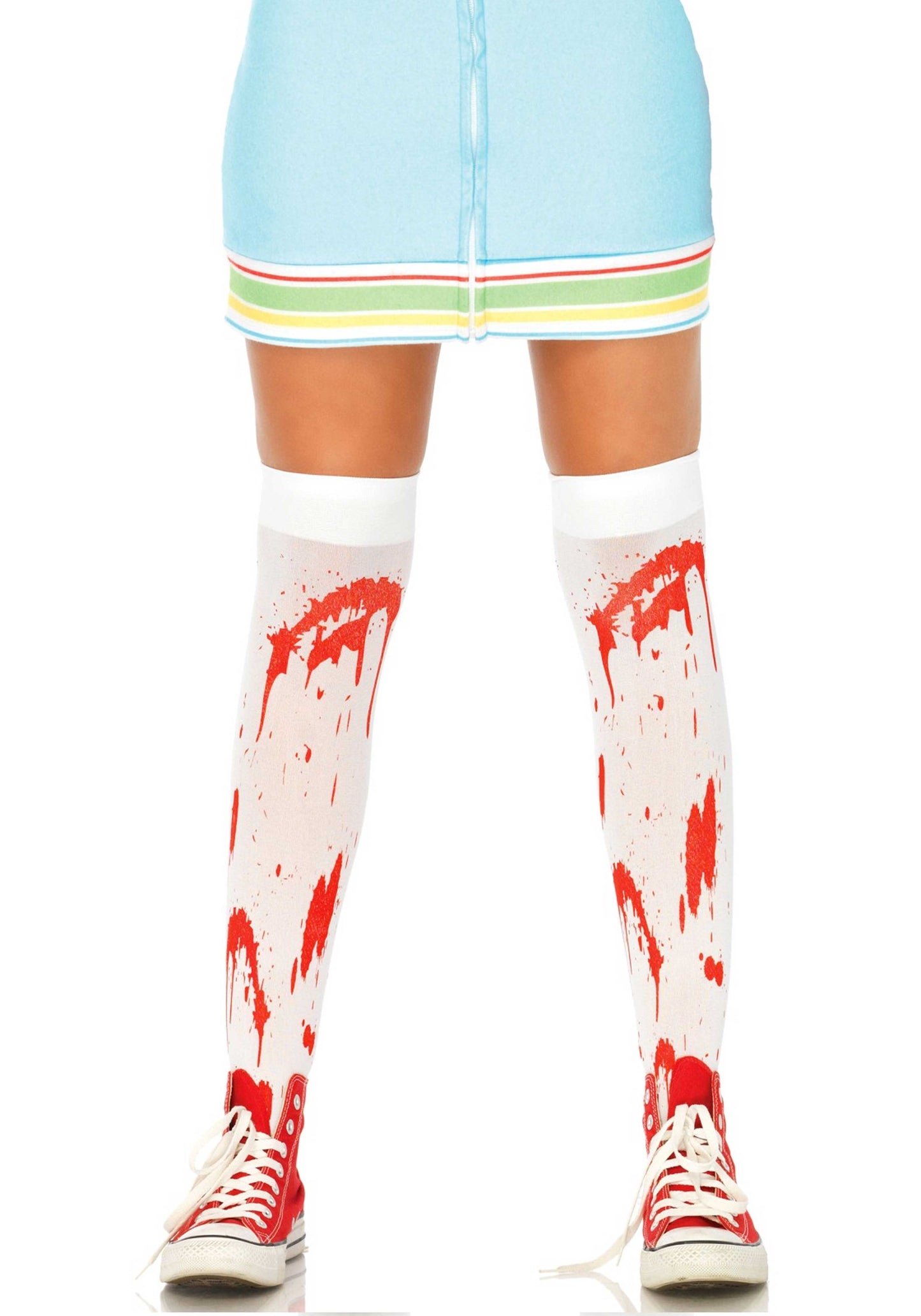 LacyNighty™ Bloody Zombie Thigh Highs