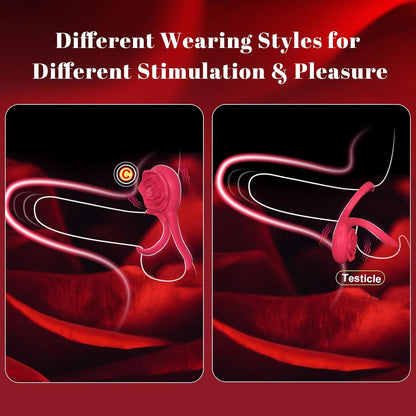 💥 2025 Limited 70% OFF 💦 ROSELINK Suptruck Kiwinet® 3 in 1 Dual Ring Rose Vibrator Hemiras