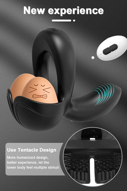💥2025 Cock Ring 4 in 1 Couple Toy Penis Ring Nighty