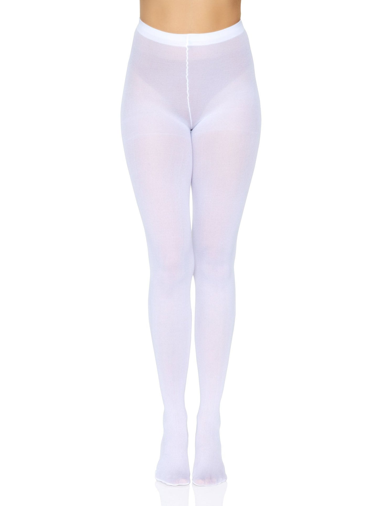 LacyNighty™ Nylon Opaque Pantyhose