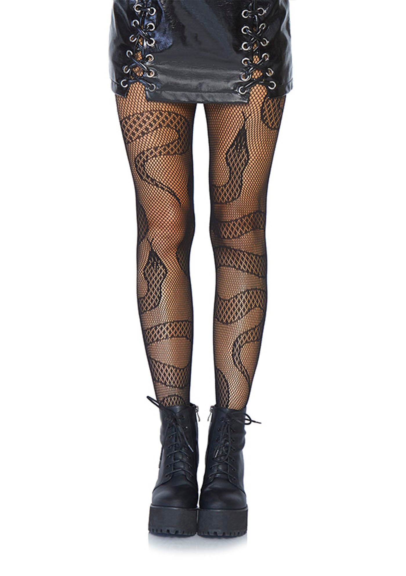 LacyNighty™ Snake Net Pantyhose