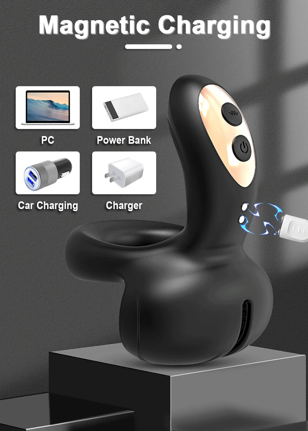 💥2025 Cock Ring 4 in 1 Couple Toy Penis Ring Nighty