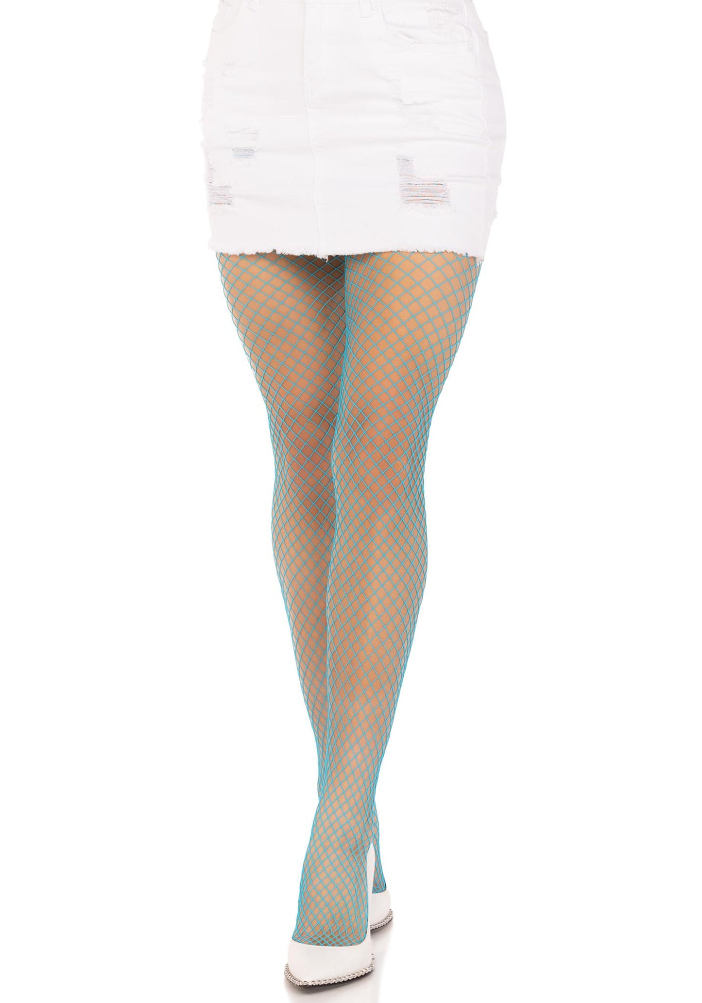 LacyNighty™ Elastane Industrial Fishnet Pantyhose