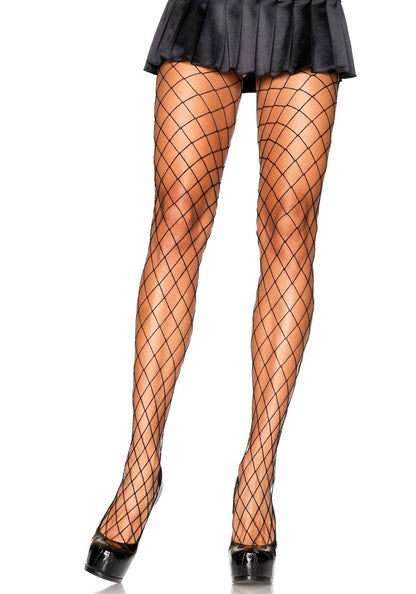 LacyNighty™ Elastane Diamond Fishnet Pantyhose