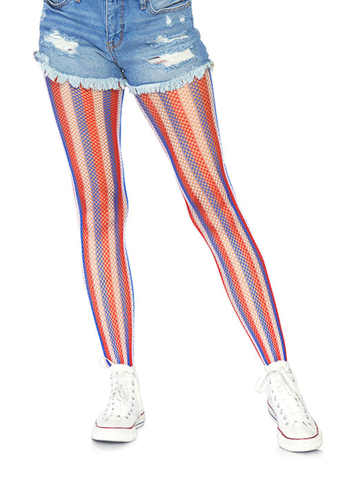 LacyNighty™ Americana Striped Pantyhose