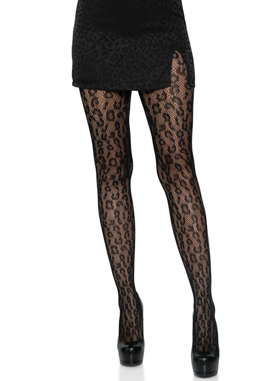 LacyNighty™ Leopard Net Pantyhose