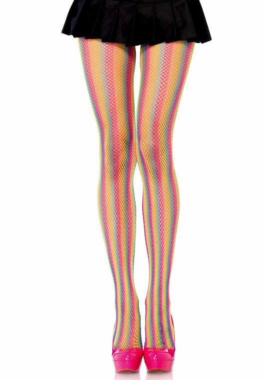 LacyNighty™ Rainbow Fishnet Pantyhose