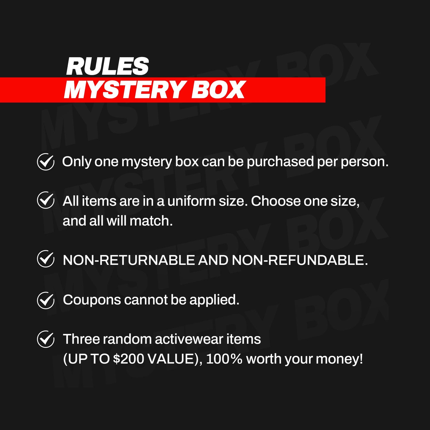 Mystery Box $159