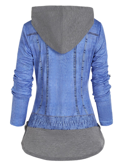 Hooded Denim Jacket