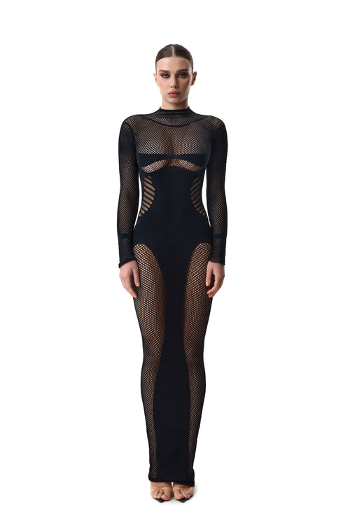 LacyNighty™ Dress Mesh Black