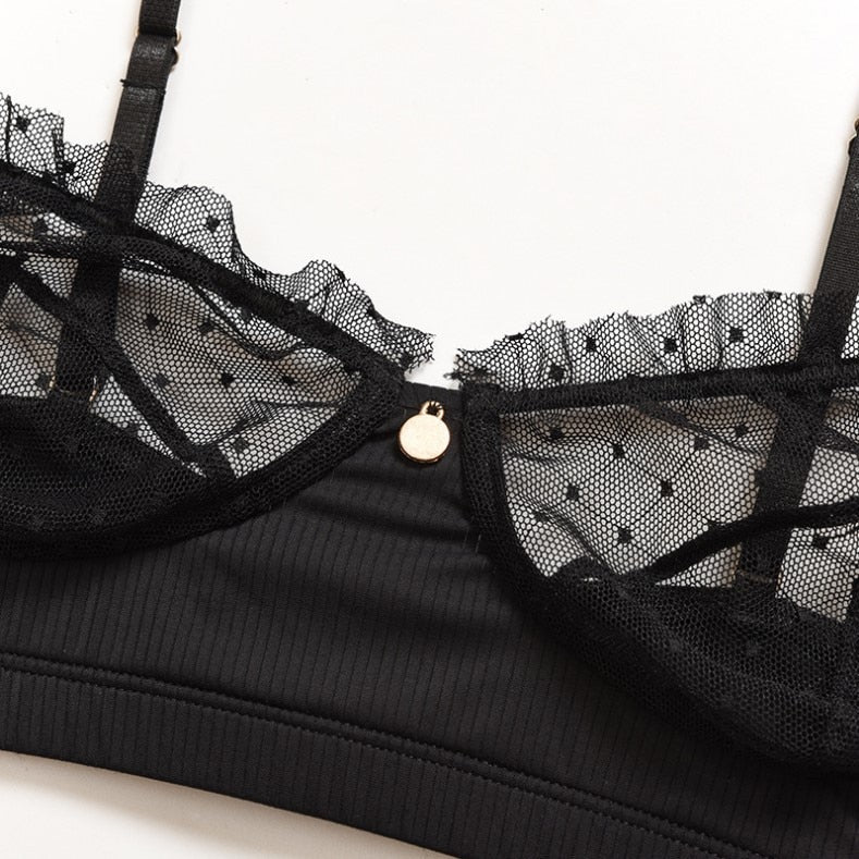 Broken Connection Bra Set