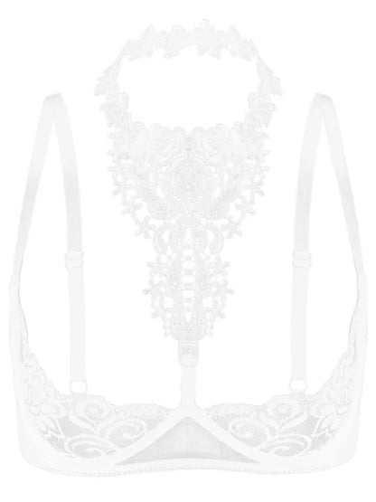 See-through Halter Bra