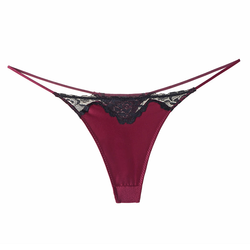 Mimi Satin Lace Thong