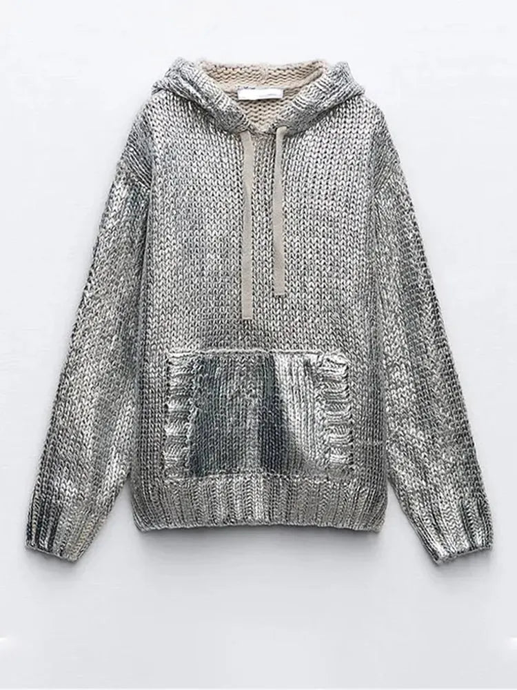 Metallic Women Sweater