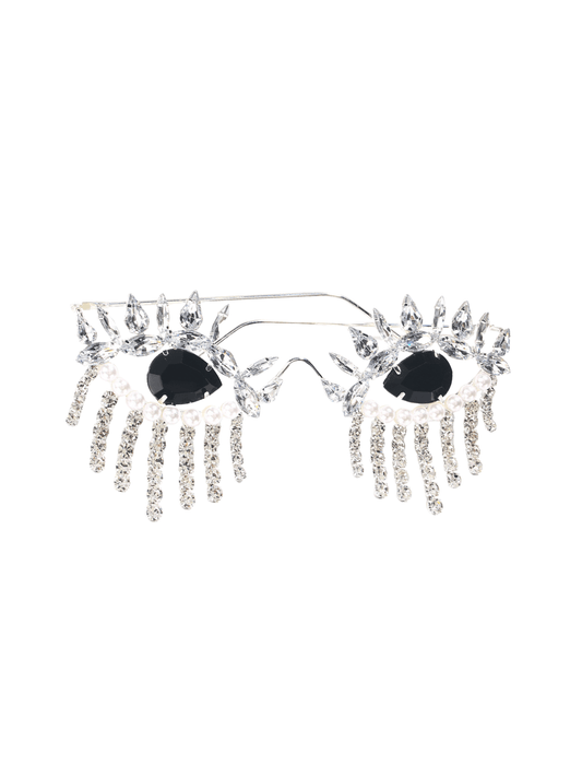 Morrissey Rhinestone Fringe Sunglasses