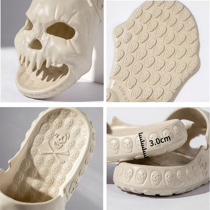 Unisex Skull Slippers