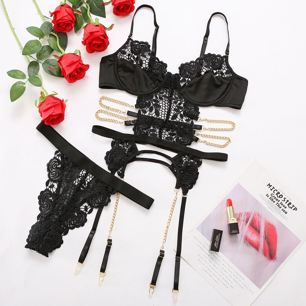 All Hype, No Heart Lingerie Set