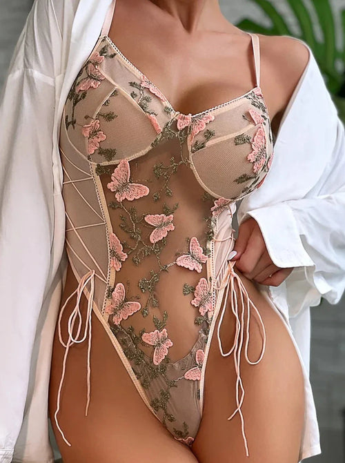 LacyNighty™ Butterfly Embrace Lace Set