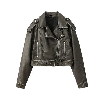 Washed Leather Jacket