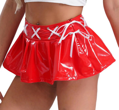 Lace-up Mini Skirt