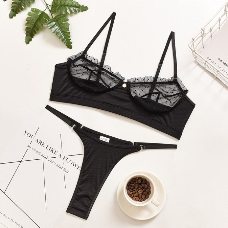 Broken Connection Bra Set