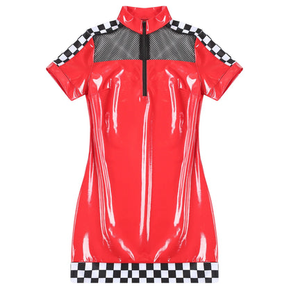 Latex Racer Driver Dress