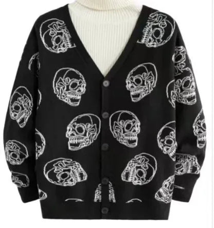 Unisex Knitted Skeleton Sweater