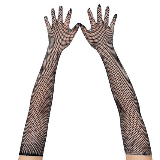 LacyNighty™ Fishnet Long Sleeve Gloves