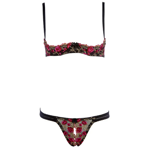 LacyNighty™ Blooming Rose Lingerie Set