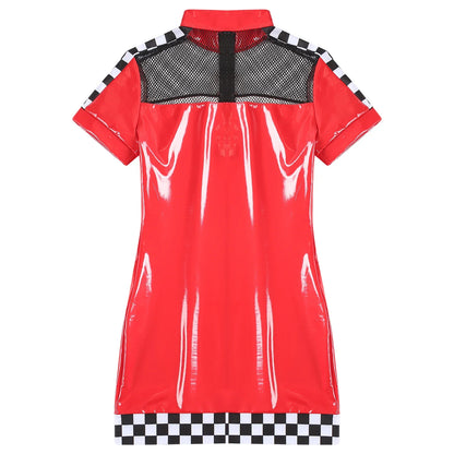 Latex Racer Driver Dress