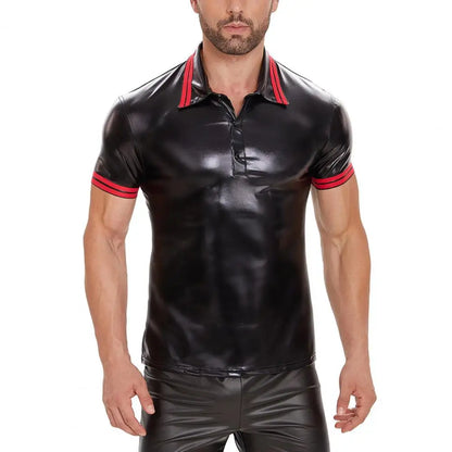 Shiny Leather T-shirt