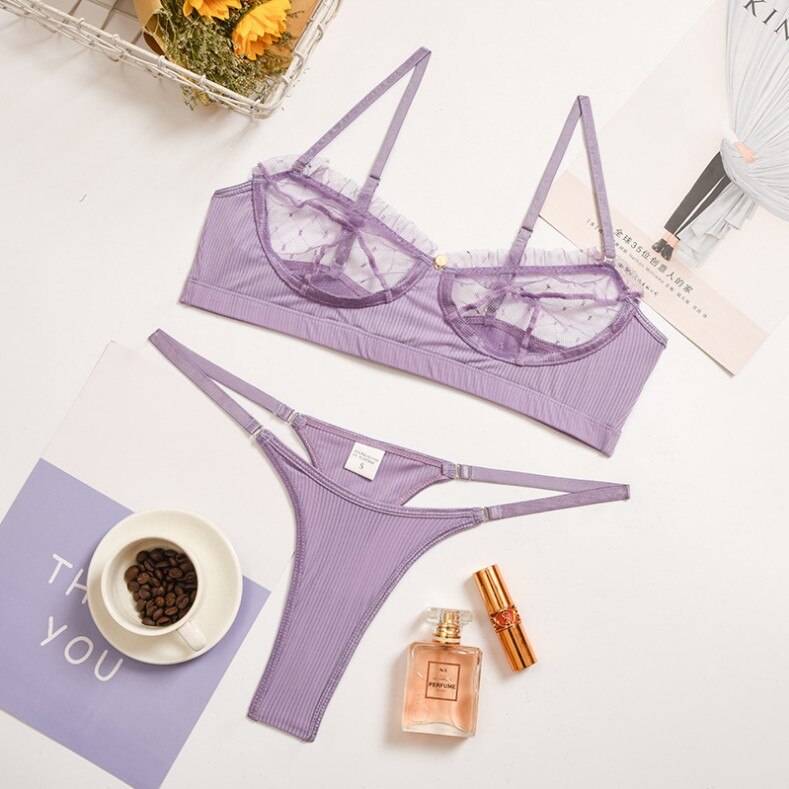 Broken Connection Bra Set