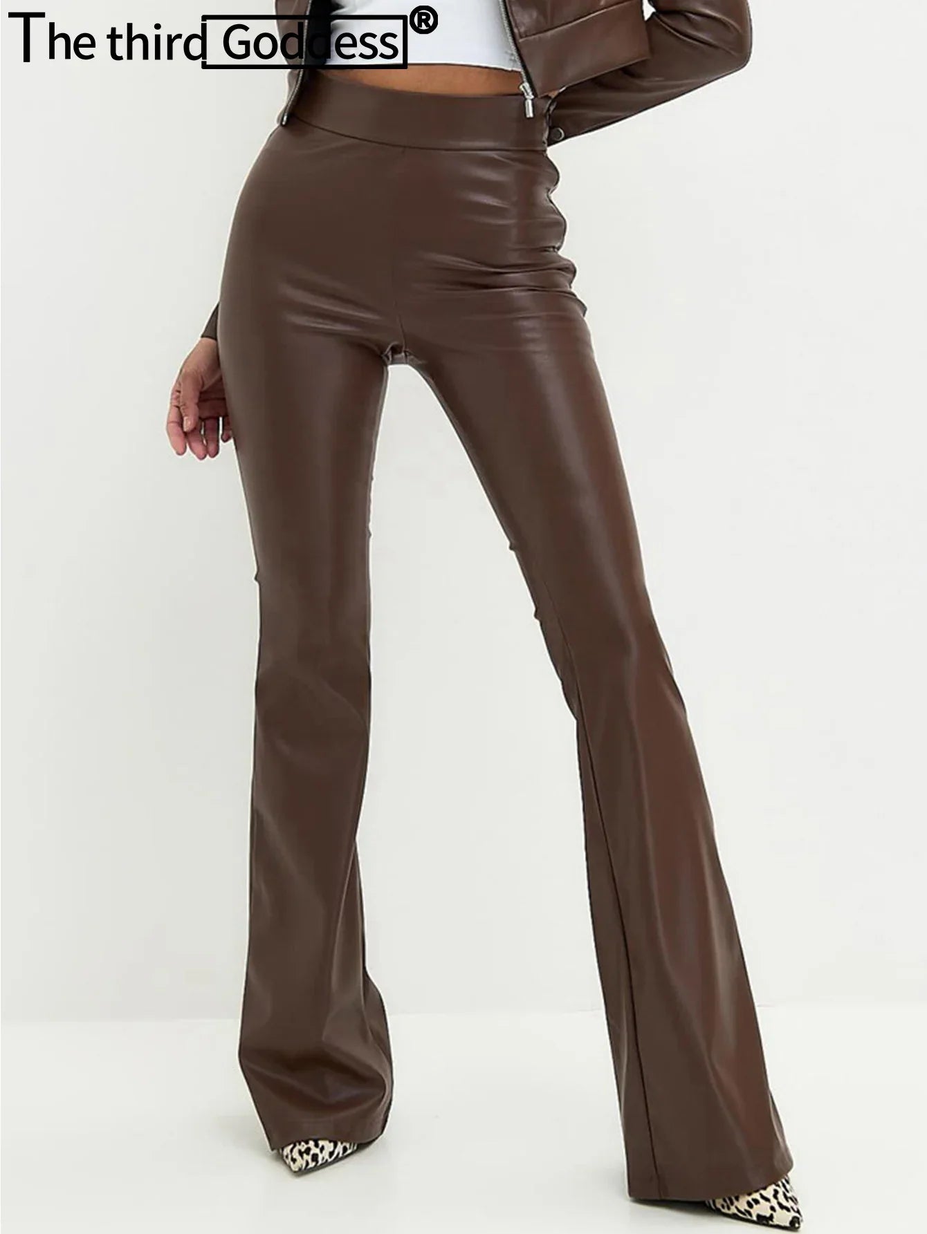 High Waist Leather Pants