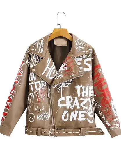 Painted Leather Jacket