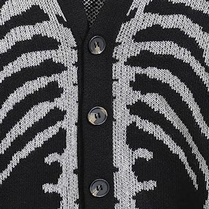 Unisex Knitted Skeleton Sweater