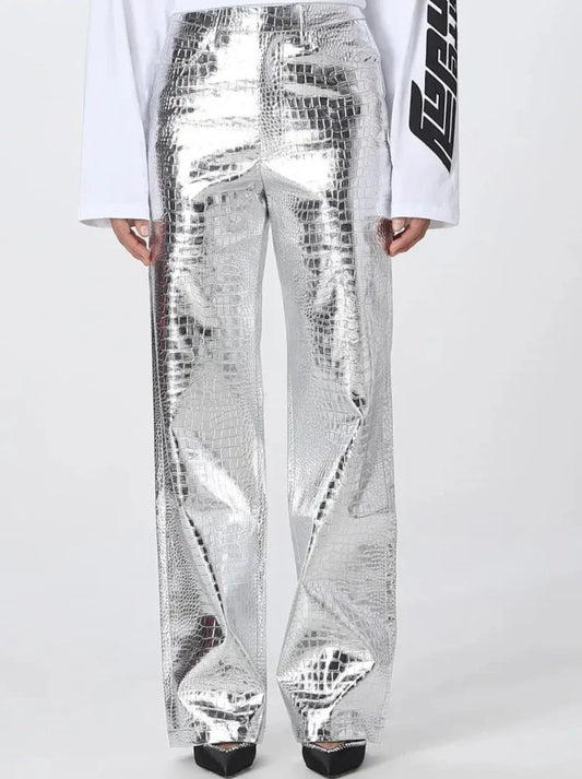 Metallic Womens Pants